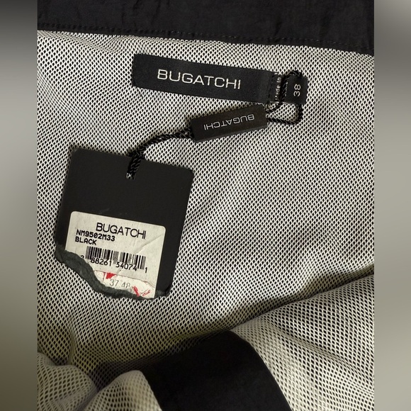 BUGATCHI Men's black nylon swim trunks size 38 - Picture 8 of 10